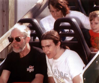 Wells Family at Cedar Point, July, 1998