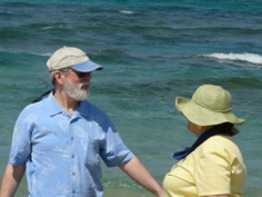 Robert and Ann, together again in the Mediterranean Sea (rw)