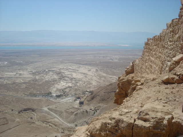 Looking down from the top of Masada (sy)