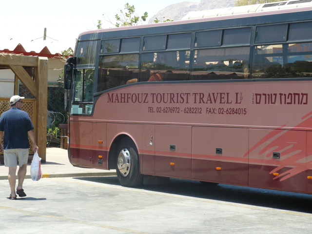 David and our tour bus from Mahfouz Tourist Travel Ltd (rw)