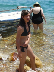 Natalia and Ann in the Dead Sea (rw)