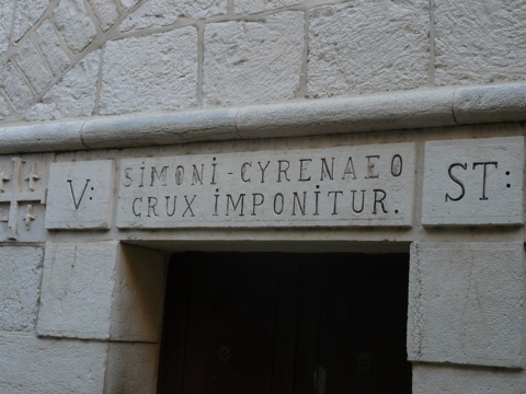 Fifth Station of the Cross, Old Jerusalem (rw)