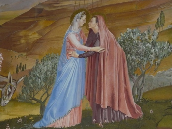 Icon of Mary's visit to Elizabeth, Church of the Visitation (rw)