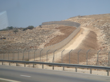 Separation Wall next to the highway in the West Bank (hs)