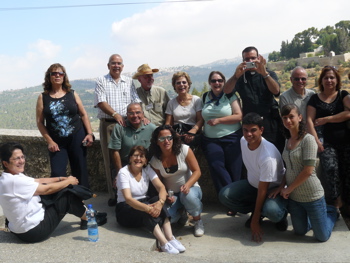 Minerva, Alma, Subi, Subi's friend Albert, George the guide, Widad, Nicole, Suad, Ann, Father Samer, Paul, Natalia, George, Rowida (rw)