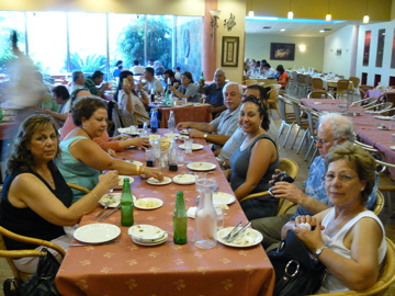 Lunch of St. Peter's Fish at Turanteen, Alma, Nina, Ann, Bill, Karim, Nicole, Fuad, Suad (rw)
