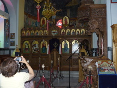 Iconostasis in the First Miracle Church in Cana of Galilee (rw)