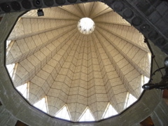 The interior of the steeple above the church of Mary, Nazareth (rw)