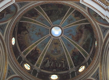 Dome of Stella Maris Church in Haifa (rw)